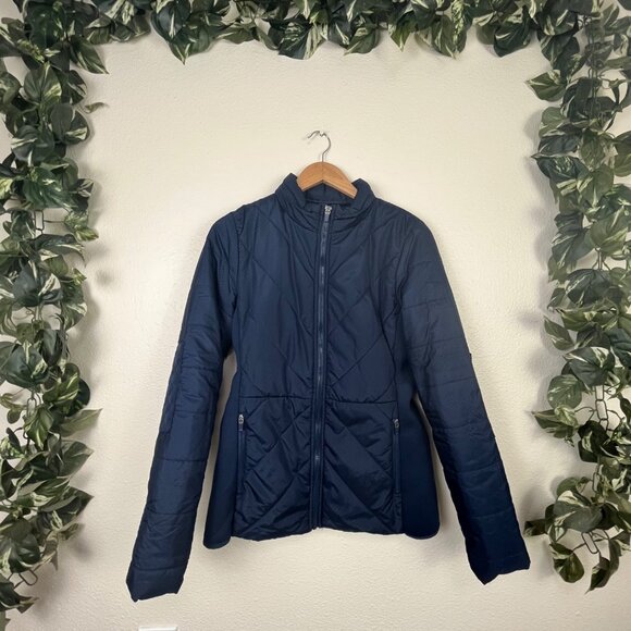 Fabletics Athletic Sedona Quilted Full Zip Jacket Blue Women’s Size M - Picture 1 of 8